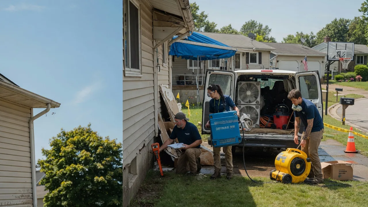 Ceiling Leak Cleanup in Marshallville, OH near me