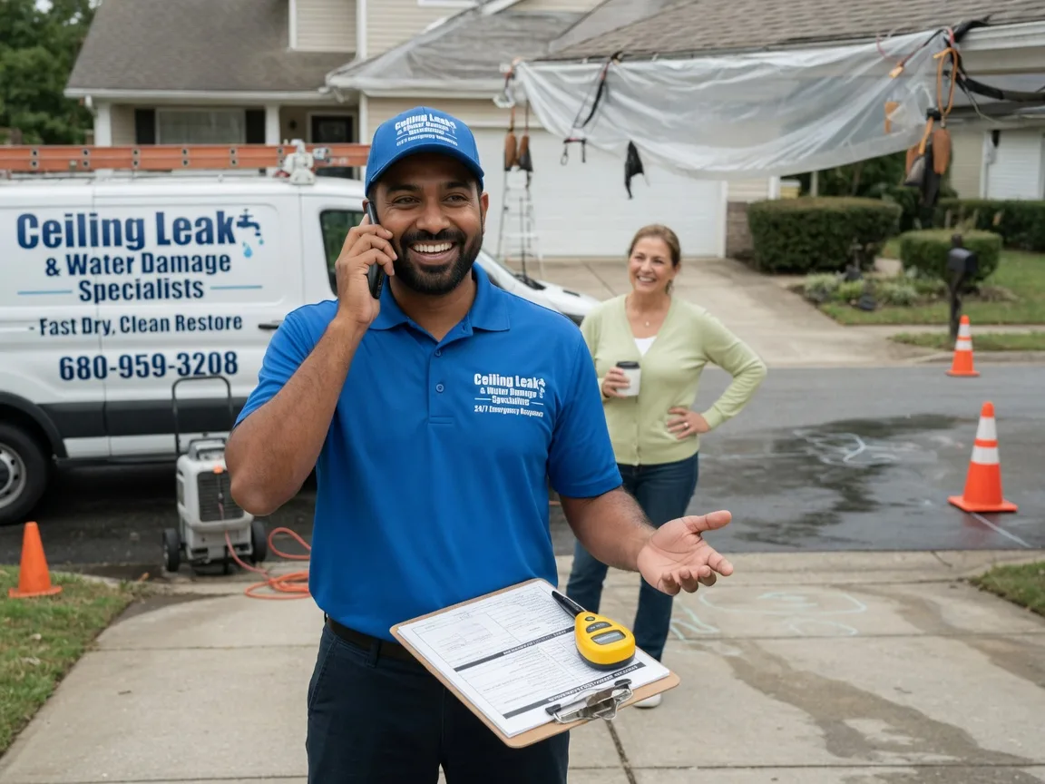 Ceiling Leak Cleanup Marshallville, OH FAQs